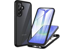 CENHUFO Hülle für Samsung Galaxy A36 5G/ A56 5G, 360 Grad Schutzhülle mit Eingebautem Displayschutz Stoßfest Panzerhülle Cover Case Transparent Handyhülle für Samsung Galaxy A36 5G/ A56 5G -Schwarz