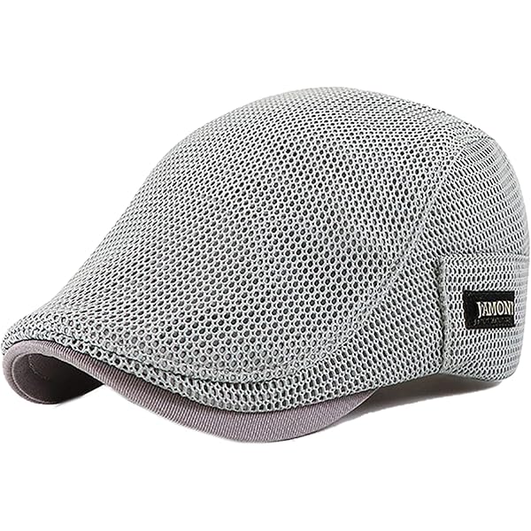 YAMEIZE Cappello Da Uomo In Cotone A Spina Di Pesce – Modello Flat Cap/Baker Boy, Regolabile, Taglia 55-60 Cm, Stile Retrò - 5