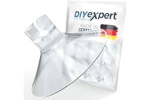 DIYexpert Saugnapf für Lichterketten | Made in Germany | [Ø 40 mm] [50 Stück] | Hochwertige Saugnäpfe mit Kabelschlitz | Ideal für Lichterketten und Deko