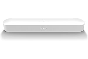 sonos Beam Gen2, Barra de Sonido TV y Música, Multiroom Wi-Fi, Imput HDMI eARC, Dolby Atmos, AirPlay2, Google Asistencia y Amazon Alexa - Blanco