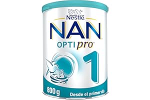 Nestlé NAN OPTIPRO 1 Leche para lactantes, leche de formula desde el primer día, Leche en Polvo, bote de 800g