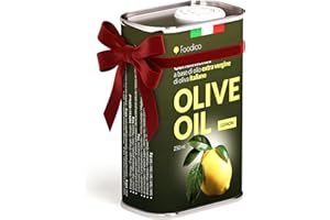 ‎FOODICO Foodico Zitronenöl – Extra Natives Olivenöl Italienisch – 250ml Metalldose Kaltgepresst – Fruchtiges Würzöl für Salat, Fisch & Geflügel – Vegan & Natürlich