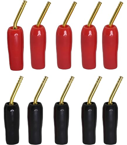 Lot De 10 Fiches Bananes 4 Mm 7 Broches En Cuivre 1000 V 32 A