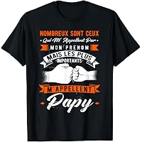 T-Shirt Meilleur Papy Cadeau Fête Des Grands-Pères - Idéal Pour Papou Fier Et Super Grand-Père