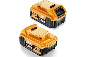 BONADGET 2X 18V 5.0Ah replacement for 18V XR DCB182 DCB184 DCB200 DCB184 DCB101 DCB107 DCB112 DCB105 DCB115 DCB203 battery for power tools