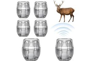 JIAKALAMO 6 Pack Deer Whistles Wildlife Warning, ABS Self-adhesive Warning Car Device, Deer Alarm Road Safety Horn Device Animal Alert Whistle for Cars, Vehicles, Motorcycles(COLOUR:Transparent)