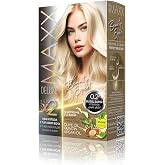 1 BOX (2 X 50 ML) WITH MAXX DELUXE BEAUTY EXPERT HAIR COLOR (KERATIN) (Glacier Yellow 0.2)