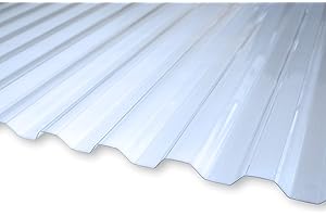 KAISER plastic® Xtra Strong (PC) Plaque ondulée, lisse et transparente, 90 x 120 cm