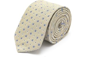 BRERA 67 Cravatta Uomo Elegante in Lana e Seta | Cravattino per Completo 148x8 | Cravatte Slim per Vestito da Cerimonia e per Abiti da Lavoro