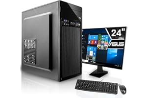 ‎SYSTEMTREFF SYSTEMTREFF Office Komplett PC Set AMD Ryzen 5 5600 6x4.4GHz | Nvidia Geforce GT 1030 2GB DX12 | 512GB M.2 NVMe | 16GB DDR4 RAM | Silent Desktop Paket Computer Rechner für Büro Business Multimedia