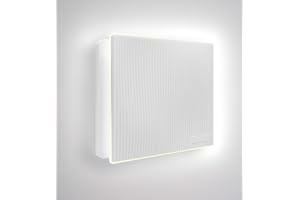 CubeTECH CTQF100t Smart LED 4" Inch Bathroom Extractor Fan w/Timer Overrun Delay. White Grooved High Airflow Silent Bathroom Fan - Toilet Ventilation | Kitchen Ceiling Extractor - Fan Shower 240v