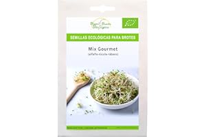 Semillas Bio para germinar brotes y micro green Bueno Bonito Biológico - 70g MIX GOURMET - Semillas para brotes y germinados Bio. Cultiva germinados frescos para comer