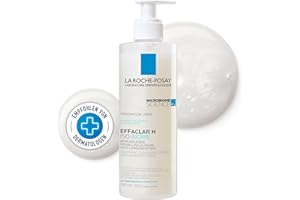 ‎LA ROCHE-POSAY La Roche Posay Effaclar H Iso-Biome Reinigungscreme, Sanfte Gesichtsreinigung bei austrocknender Akne-Behandlung, Reinigungscreme bei unreiner Gesichtshaut, Für empfindliche, trockene Haut, 200 ml