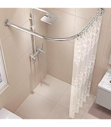 Connecteur D'angle Réglable Pour Tringle à Rideaux - Acier Inox 304, Angle 90° à 180° - Pour Baie Vitrée, Douche Angle, Fenêtre