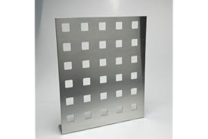 BESTELL_DEIN_BLECH Lochblech Aluminium Al99,5 Lochblech QG20-50 Stärke 2,0mm Individueller Zuschnitt nach Maß (1000 mm x 300 mm)