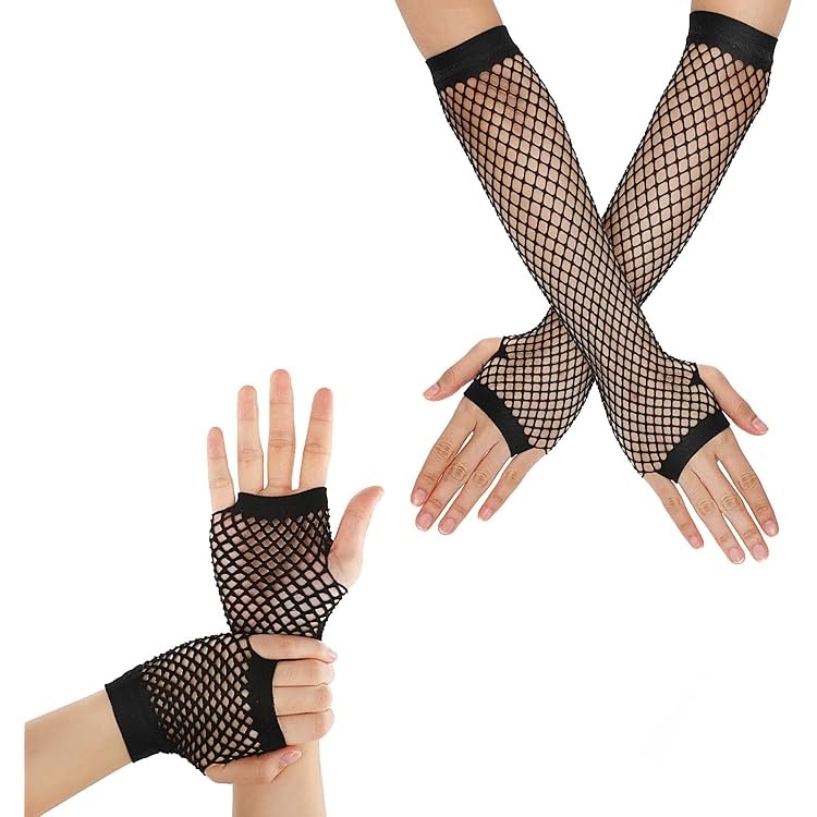 Gants Longs Métalliques Sans Doigts Pour Femme - Écailles De Poisson Brillantes, Longueur Coude - Pour Soirée, Cosplay, Fête, Déguisement