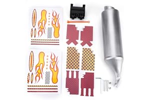 BOROCO Bike Exhaust, 1PC Bike Exhaust Audio System Bike Exhaust Pipe Mini Round Carbon Muffler Motorcycle Exhaust Noise Maker Bicycle Accessories