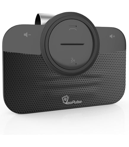 Handsfree Bluetooth voor Mobiele Telefoon Carkit - Draadloze Bluetooth 5.0 Autoluidspreker met CVC8.0 Dubbele Ruisonderdrukkingstechnologie, Ondersteuning voor Siri Voice Guidance-ontvanger voor Hands