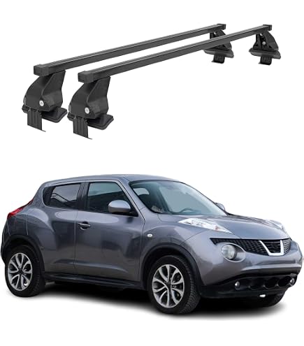 Barres De Toit Menabo Pour Nissan Juke 2010-2019 - Galerie De Toit En Acier - Capacité 50 Kg - Pour Coffre, Vélos, Skis
