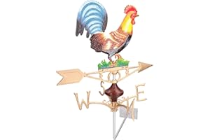 AB Tools Poule Poulet Coq Girouette Vain Or Montage Mural en Fonte Toit de Maison