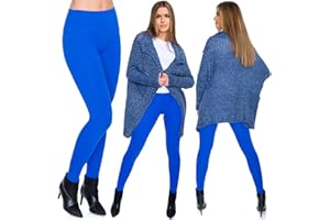 SOFTSAIL Leggings Invernali per Donna in Cotone Vita Alta Leggins Caldi Felpati Pantaloni Yoga Sport Outdoor Plus Size