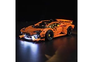 BRICKBLING Juego de luces LED para Lego 42196 Lamborghini Huracán Tecnica Naranja, juego de iluminación decorativa para Lego Technic