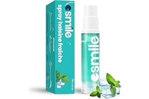 ESMILE Spray Alito Fresco – Rimedio Immediato per Alitosi e Alito Cattivo – Formula Naturale e Tascabile per un’Alito Sempre Perfetto al Gusto Menta -10ml