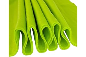 Jtnohx Fieltro Artesanal, Fieltro de 1,4 mm de Grosor para Manualidades, Tela de Fieltro de 90x90 cm, Hojas de Fieltro Suave para Proyectos de Arte y Costura (Verde Amarillo)