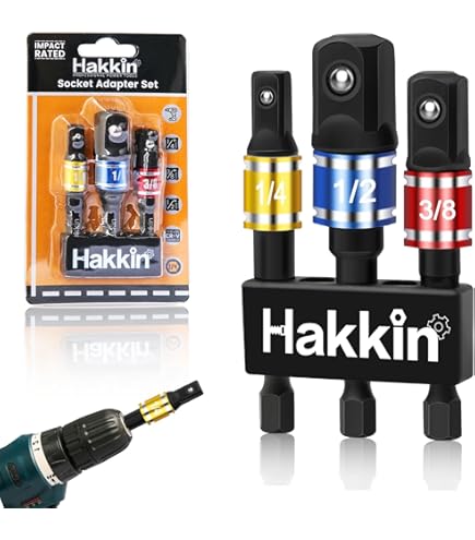 Lot De 8 Adaptateurs Hexagonaux 1-4" Vers 1-4" 3-8" 1-2" Pour Perceuse