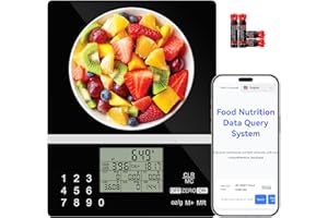 ACCT Food Scale with Nutritional Calculator, Nutritional Scale for Meal Prep, Kitchen, Baking, Weight Loss, Accurate Weighing Units in Lbs, Grams, Ounces, Batteries Included