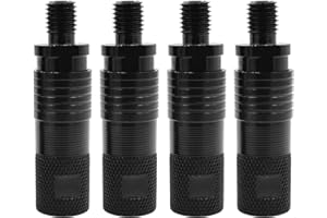 HUIOP 4pcs Fishing Rod Pod Connector Quick Release Bite Alarm Fishing Bank Stick Support Hold Connector,Bite Alarm Connector