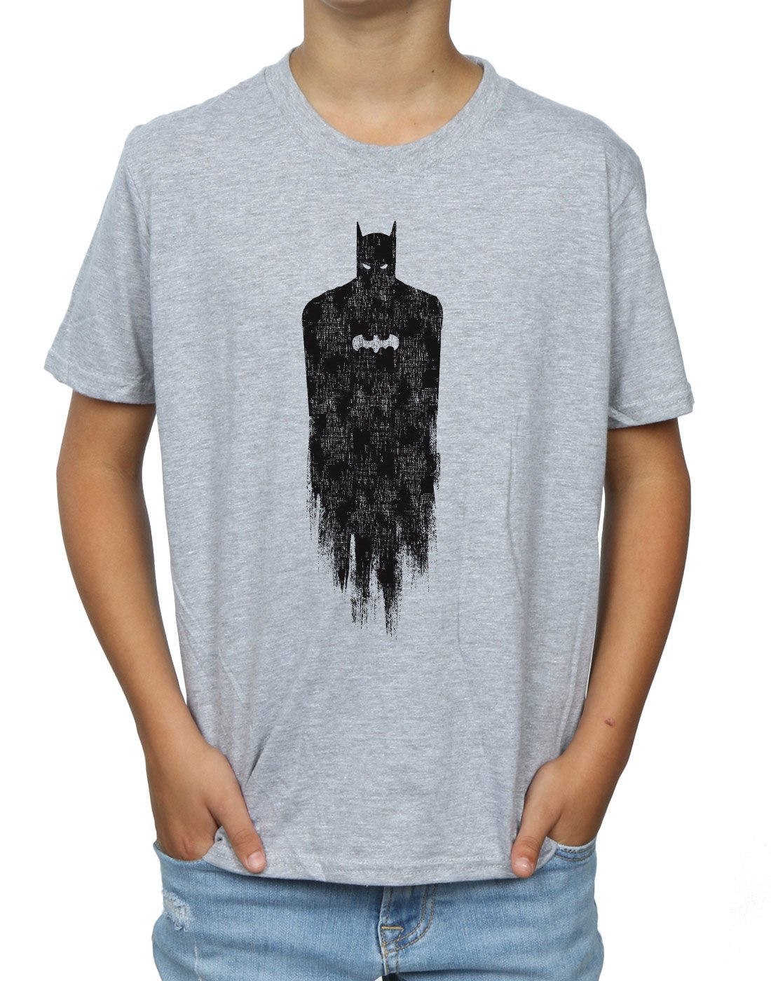DC-Comics-Jungen-Batman-Brushed-T-Shirt