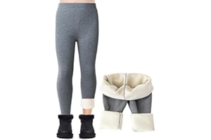 Kefiyis Leggins Termicos Niña Forro Polar Leggings Niña Largos Invierno Algodón Mallas Calentitos Pantalon