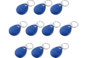 UHPPOTE Port-clé de contrôle d'accès EM4100 EM4102 125KHz RFID EM-ID Juste Lire Couleur de Bleu (Lot de 10)