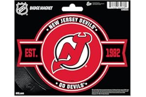 Rico Industries NHL Hockey New Jersey Devils Standard Badge Magnet - for Car, Fridge