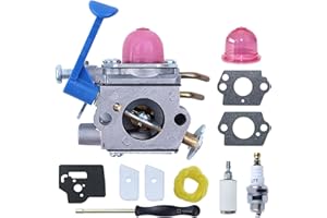 Kit Carburateur pour Husqvarna 128R 128C 128L et 128 Series, ADEFOL Carburateur + Joint + Outil de Réglage + Filtre à Air + Bougie Débroussailleuse Pièces kit Réparation 11 en 1