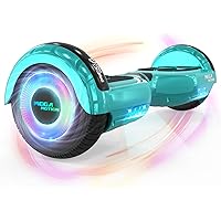 MEGA MOTION Hoverboards per Bambini, Hoverboards a due Ruote da 6,5 Pollici con Altoparlante Bluetooth, con Luci a LED, Regal