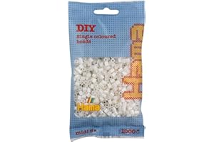 Hama Beads Bag | Approx. 1000 Midi Fuse Beads | Mosaic Decoration Arts & Craft for Creative Children Ages 5+ | Pearl