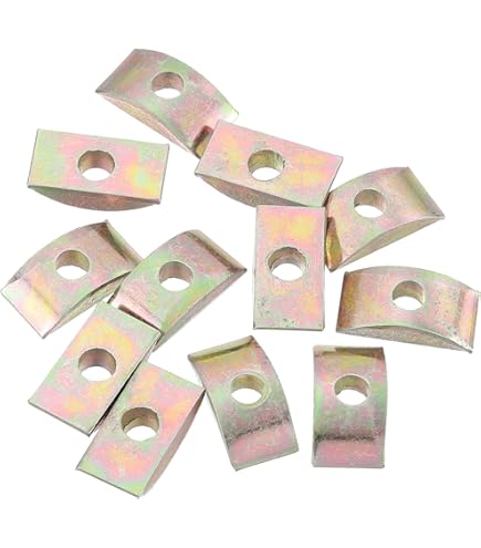 QUARKZMAN 20 stuks M8 halve maan moeren sluitringen ijzer solide halve maan borgring afstandhouder connector hardware beslag brons