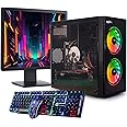 Veno Scorp Budget Gaming PC 19” Bundle Intel Core i5-16GB RAM - 500GB HDD – GT 710 2GB NOVA ARGB Gaming Case - WINDOWS 11(Renewed)