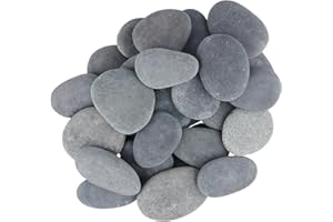MAKTSAM 40 PCS 5-8 cm Rock Painting Kit, River Rocks, Pebbles for Arts and Craft Painting