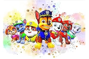 DVBQQWE 5D Diamond Art Kits für Aduts, PAW Patrol Diamond Painting für Kinder, Full Drill Kreuzstich Kits für Anfänger, Wandkunst 30,5 x 40,6 cm