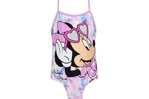 Disney Costume da Bagno Minne Mouse | Costumi Piscina Bambina | Ragazze Costume da Bagno Intero