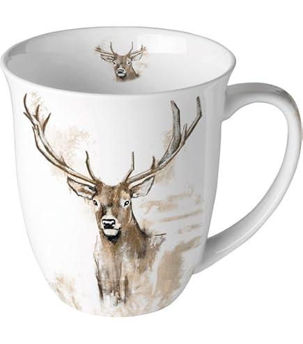 Herz & Heim Personalisierte Jäger-Tasse – Mit Namen, 300 Ml