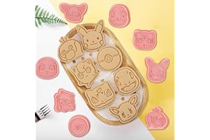 BouGPeng 16 Pièce Emporte Pièce Enfants 3D Moule Biscuit Plastique Moule à Biscuits pour Enfants Dessin Animé Emporte Pièces Moule à Biscuit pour Décoration de Biscuits Fruit Chocolat