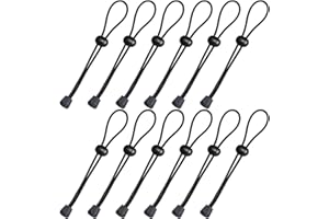 XHTXHT Pack of 12 Sealing Clips for Bags, black