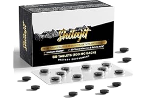 TAMRAN Shilajit Original Himalaya Organic Tablets - Pure Shilajit High Dose Tablets, 30,000 mg More Practical than Resin Mould