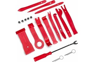 STARFA LAB 19PCS Auto Trim Removal Tool, Car Door Panel Trim Removal Tool Set for Dash Audio Radio Installer, Car Clips Removal and Repair Pry Tools Kit