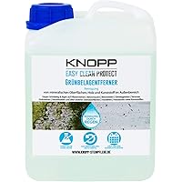 Knopp Grünbelagentferner, Algen- und Moosentferner, ideal auch für Holz und Kunststoff, gebrauchsfertig, 2l Nachfüllpack