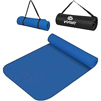 VIFITKIT Non Slip Yoga Mat with Shoulder Strap and Carrying Bag, High Density Yoga mats for Home, Gym & Outdoor Workout…